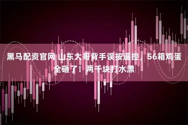 黑马配资官网 山东大哥背手误按遥控，56箱鸡蛋全砸了！两千块打水漂