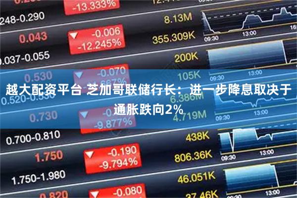 越大配资平台 芝加哥联储行长：进一步降息取决于通胀跌向2%